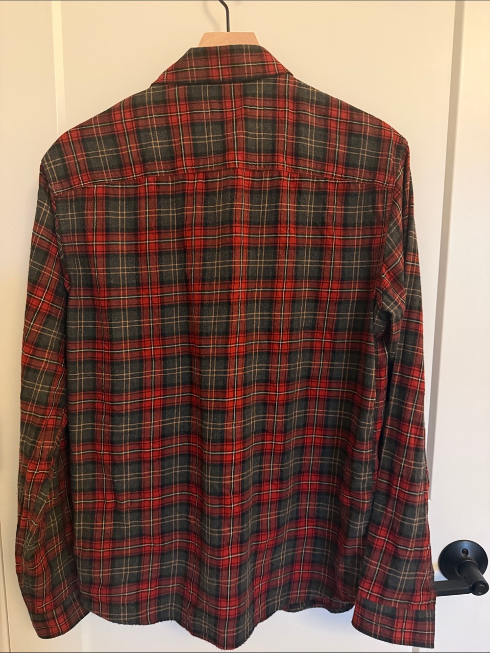 The Kooples Men’s Red Plaid Flannel Button Down Shirt - Size Small - Picture 4 of 5